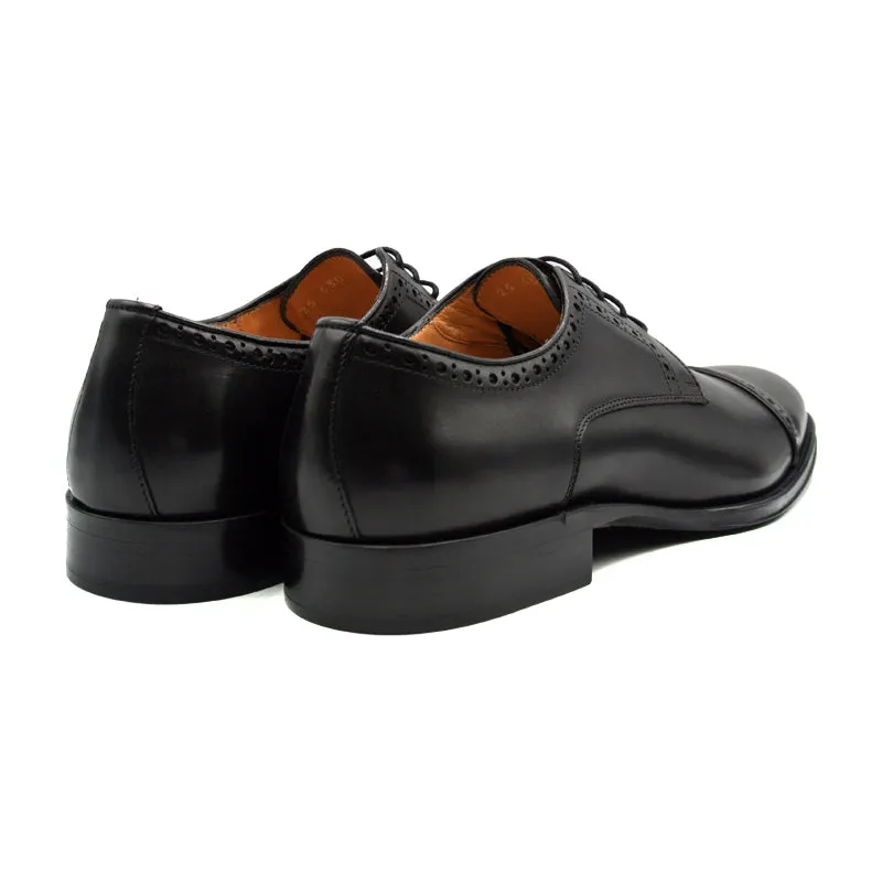 25-530-BLK GIOVANNI Italian Calfskin Lace Up, Black