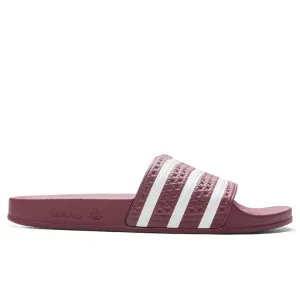 Adilette Slides - Quiet Crimson