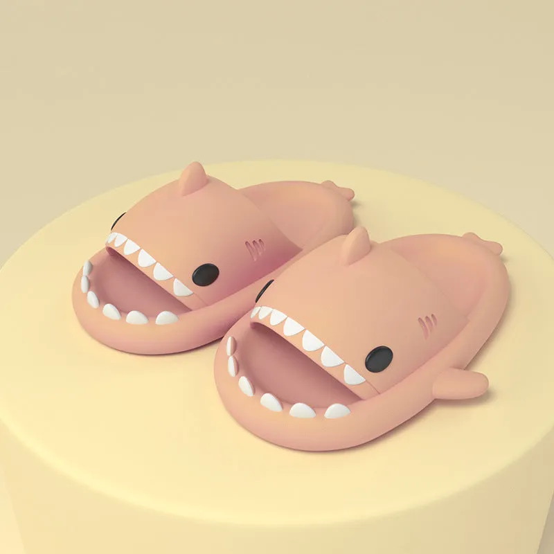 Adult's Slippers Funny Shark Cartoon