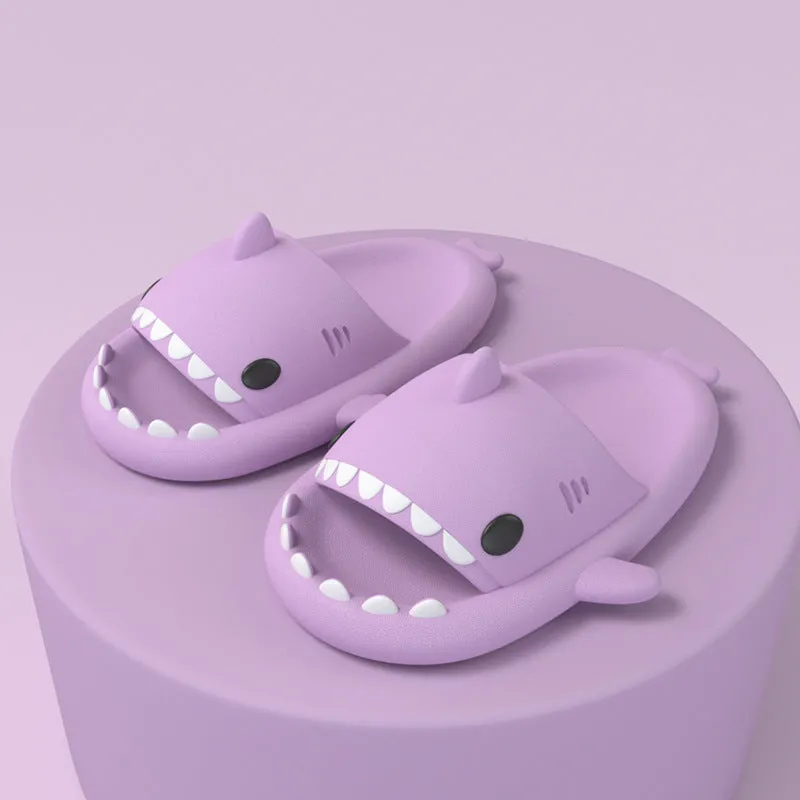 Adult's Slippers Funny Shark Cartoon