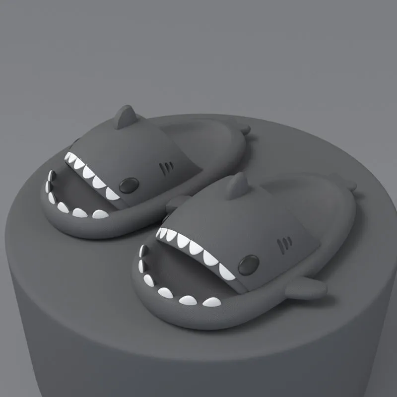 Adult's Slippers Funny Shark Cartoon