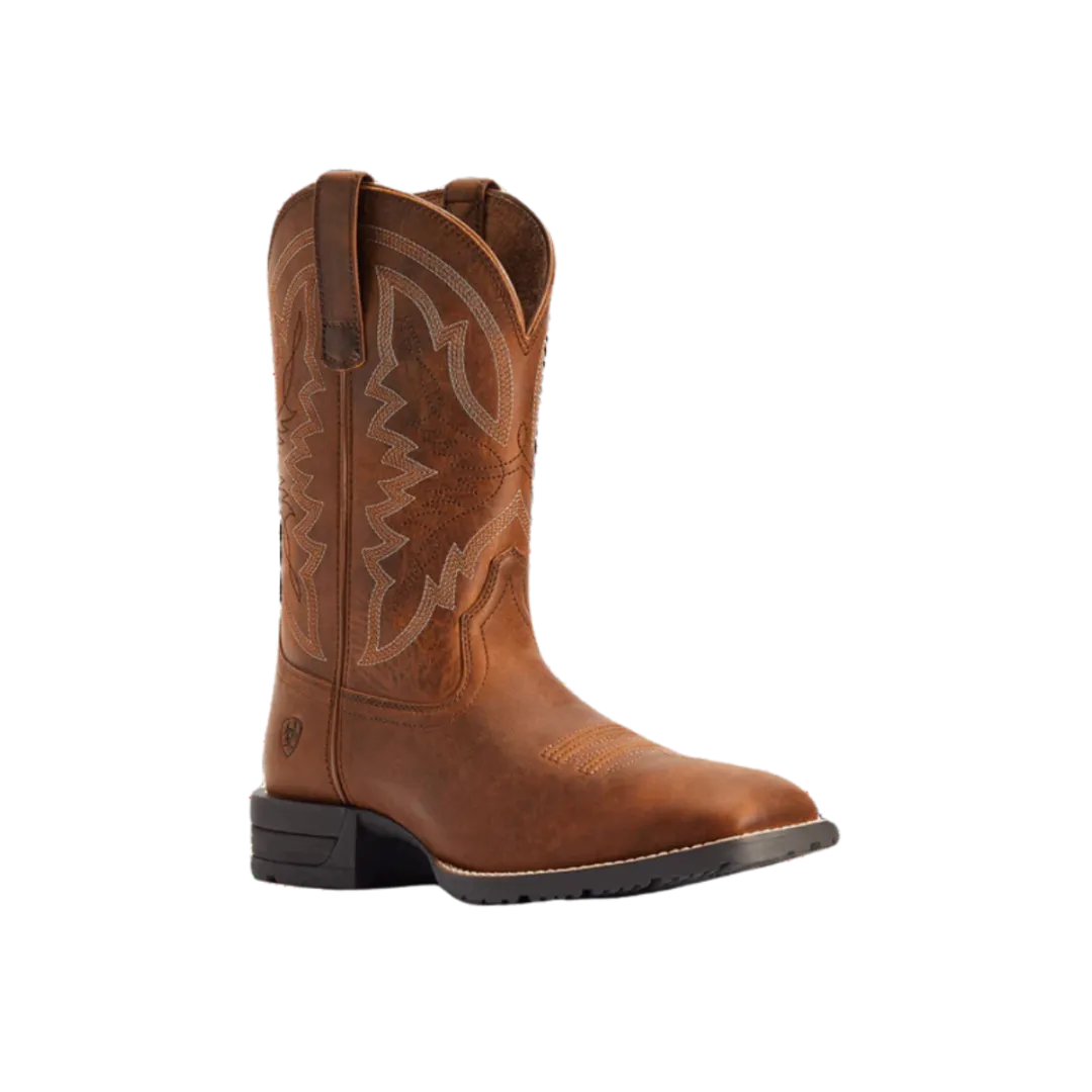 Ariat Men's Hybrid Ranchwork Thatch Brown Boot