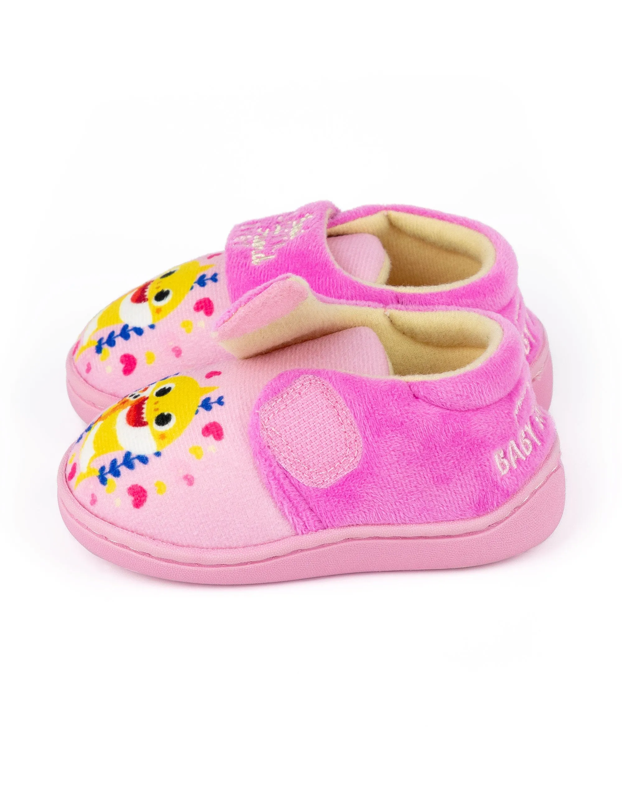 Baby Shark Girls' Pink Slippers