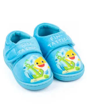 Baby Shark Toddler Boys Blue Slippers