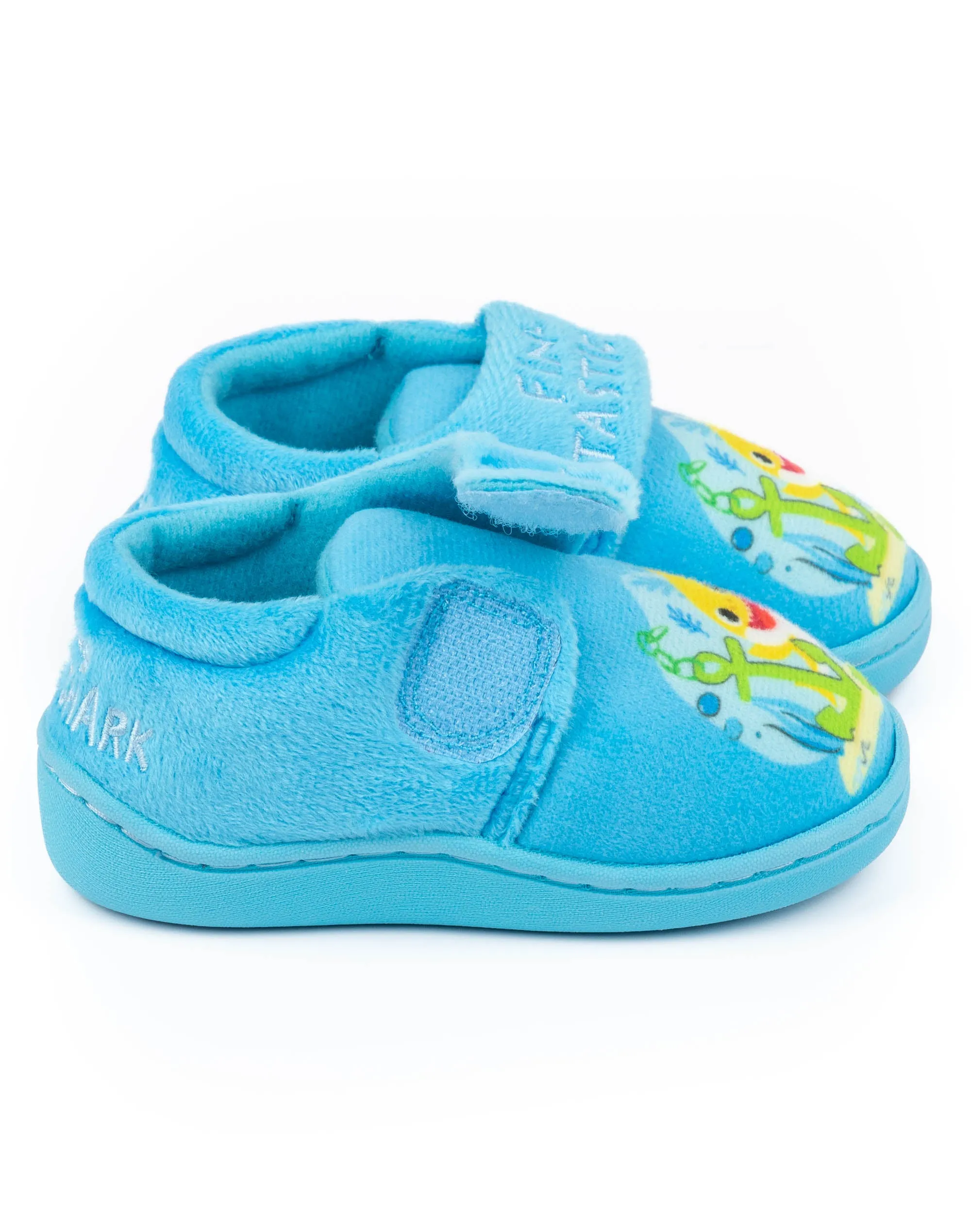 Baby Shark Toddler Boys Blue Slippers