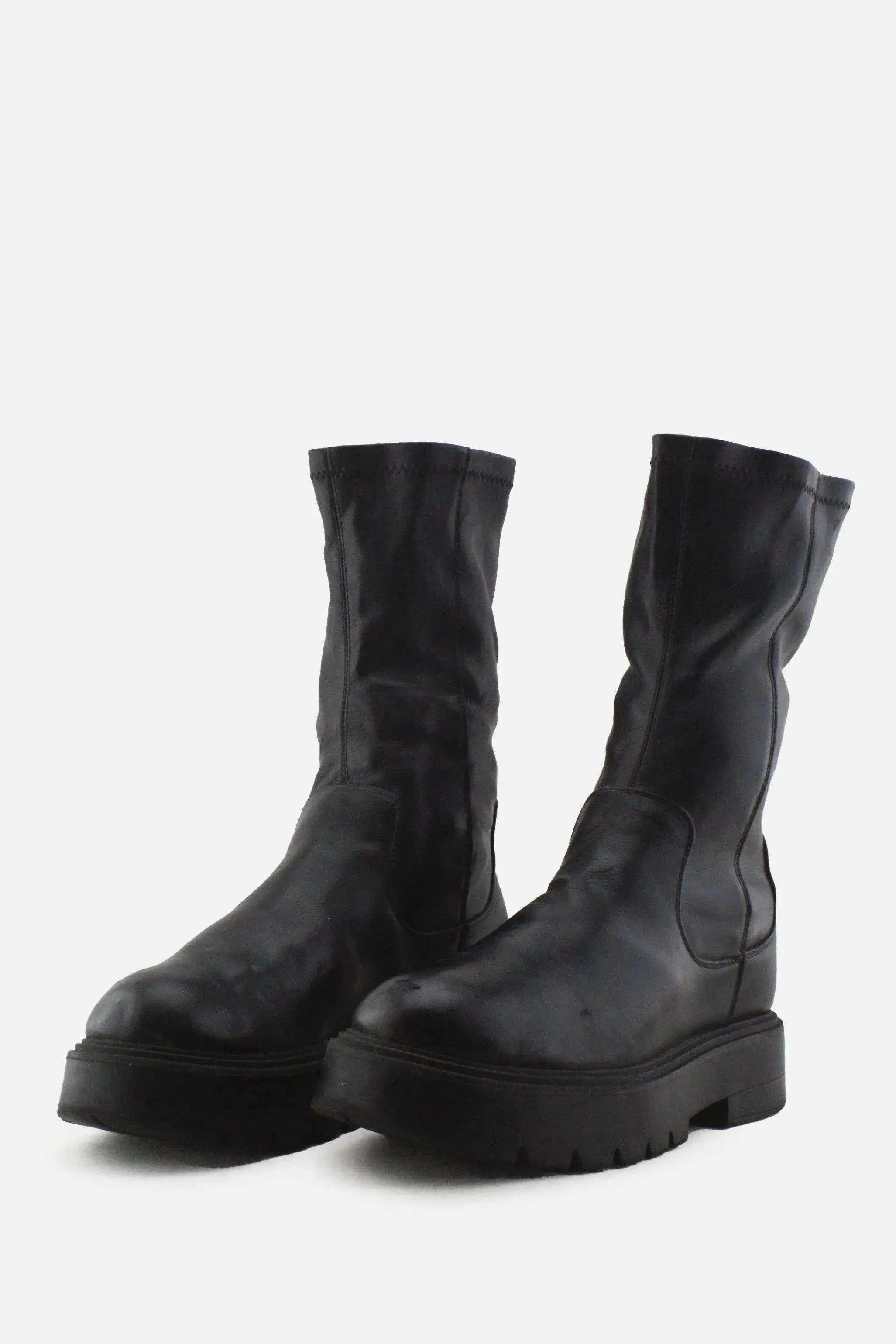 Bershka Combat Ankle Boots | 100% Authentic Leather