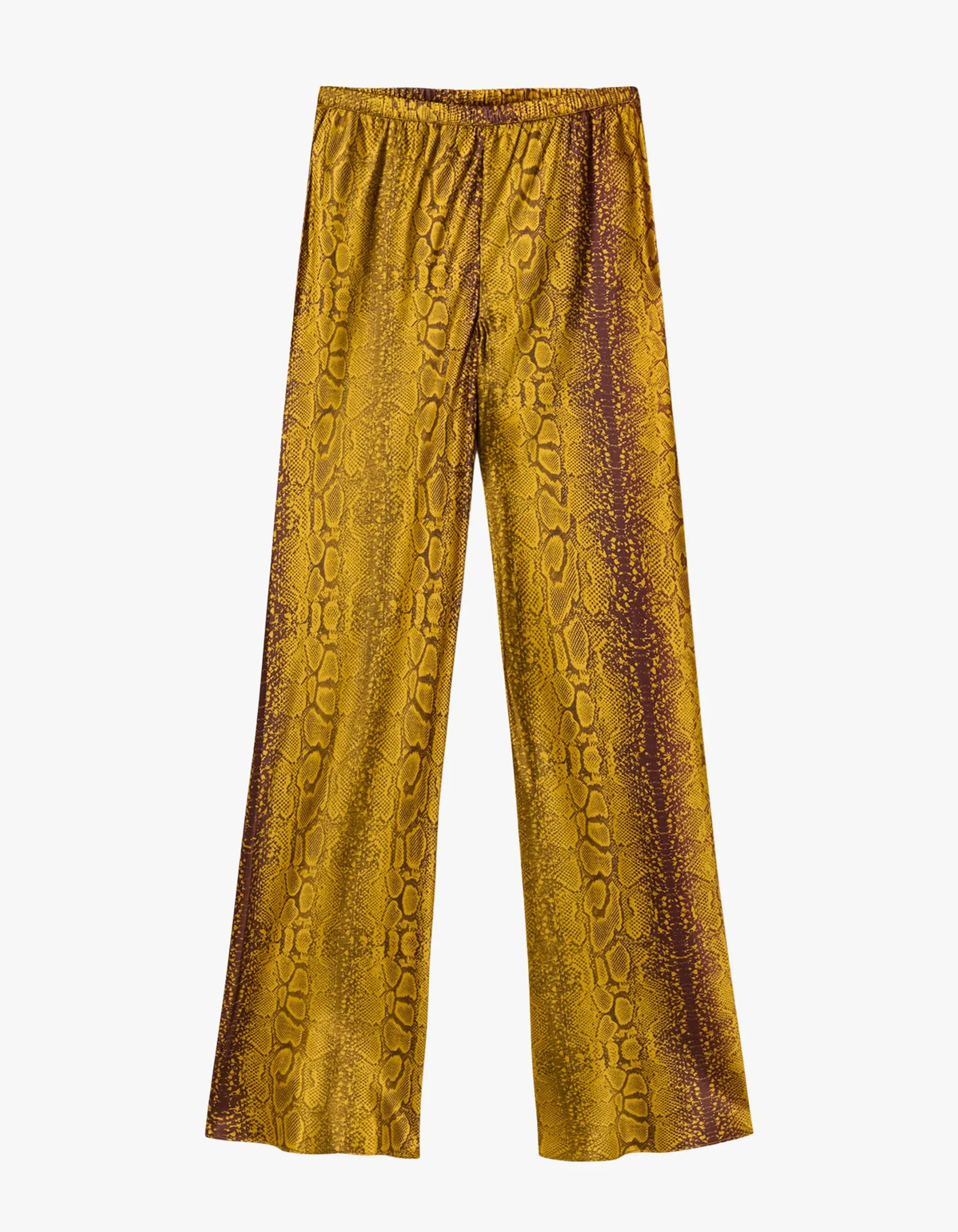 Bias Cut Pants - Snake Skin