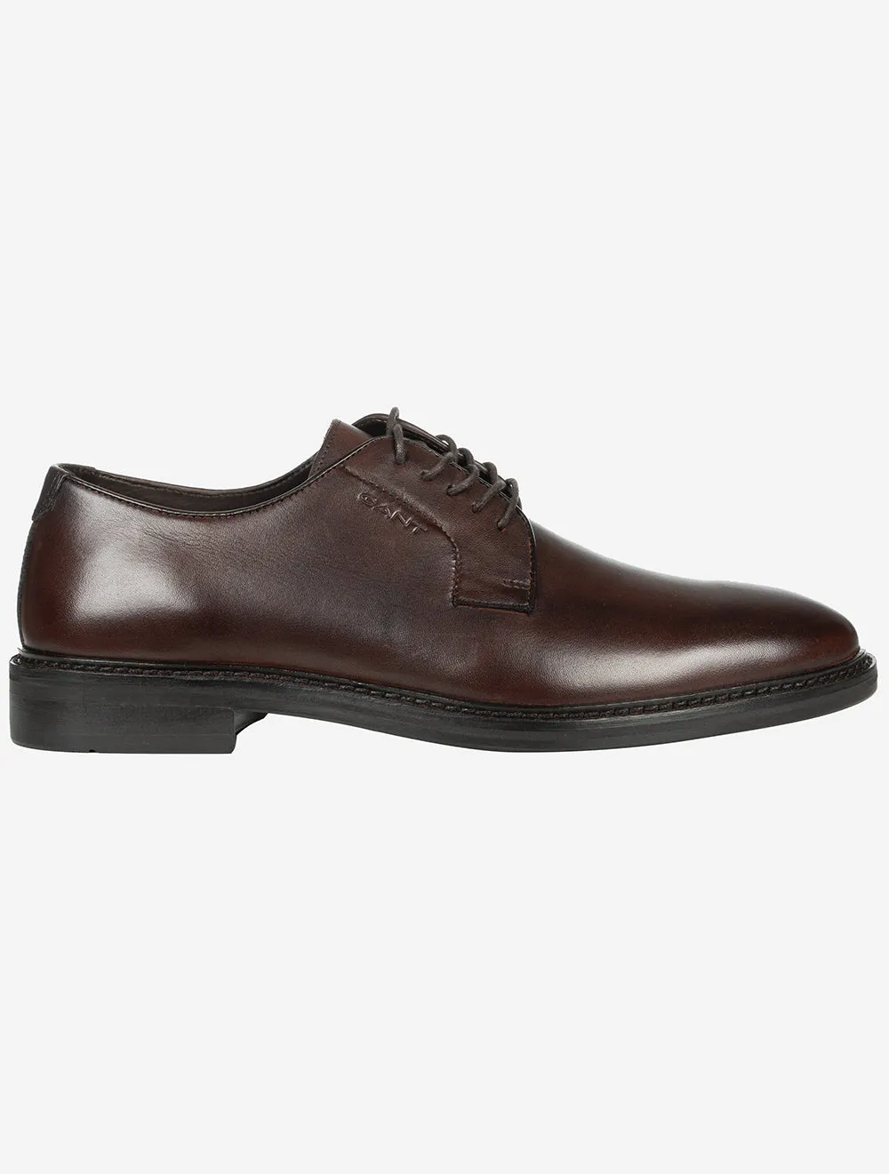 Bidford Leather Low Lace Shoe Brown