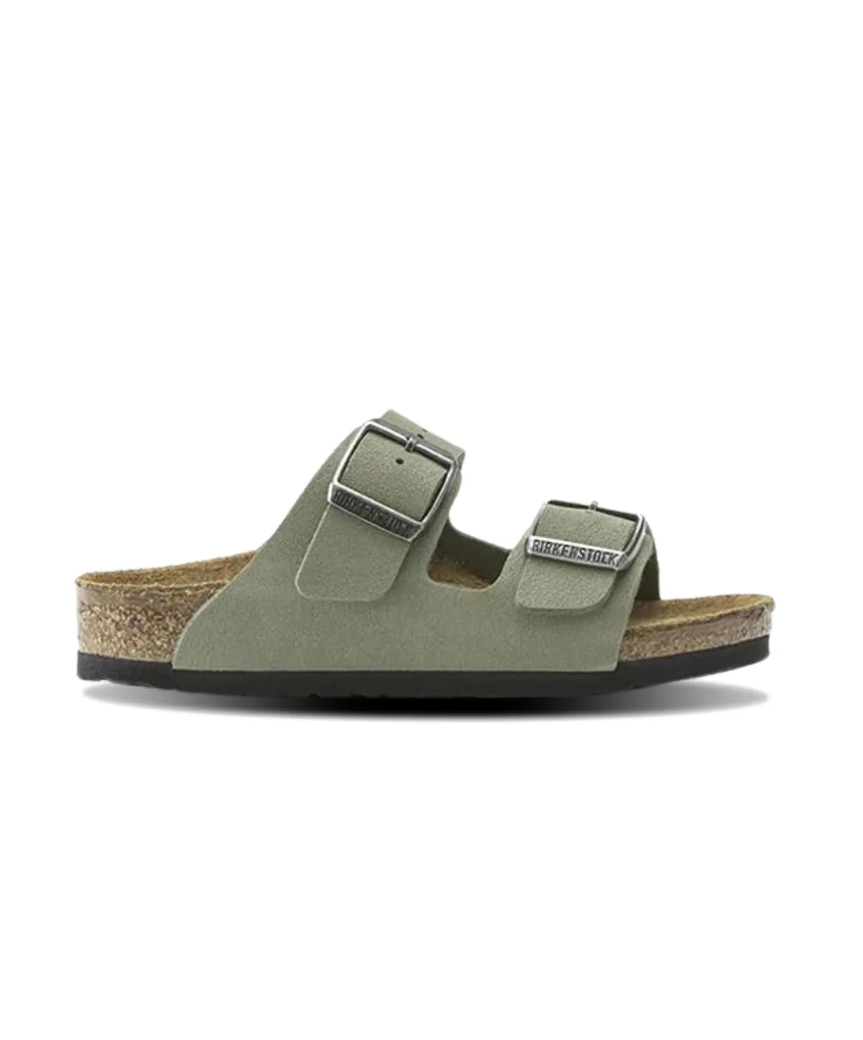 Birkenstock Kids Arizona Birko-Flor Khaki Sandals