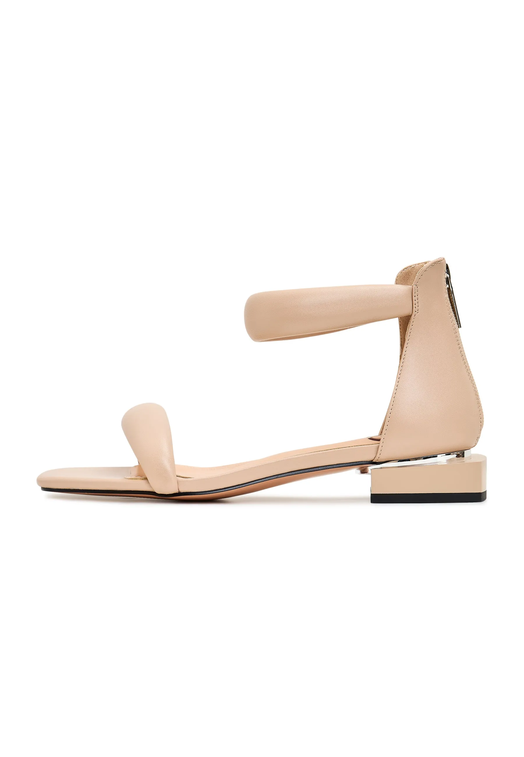 Block Heel Sandals Sofia - Beige