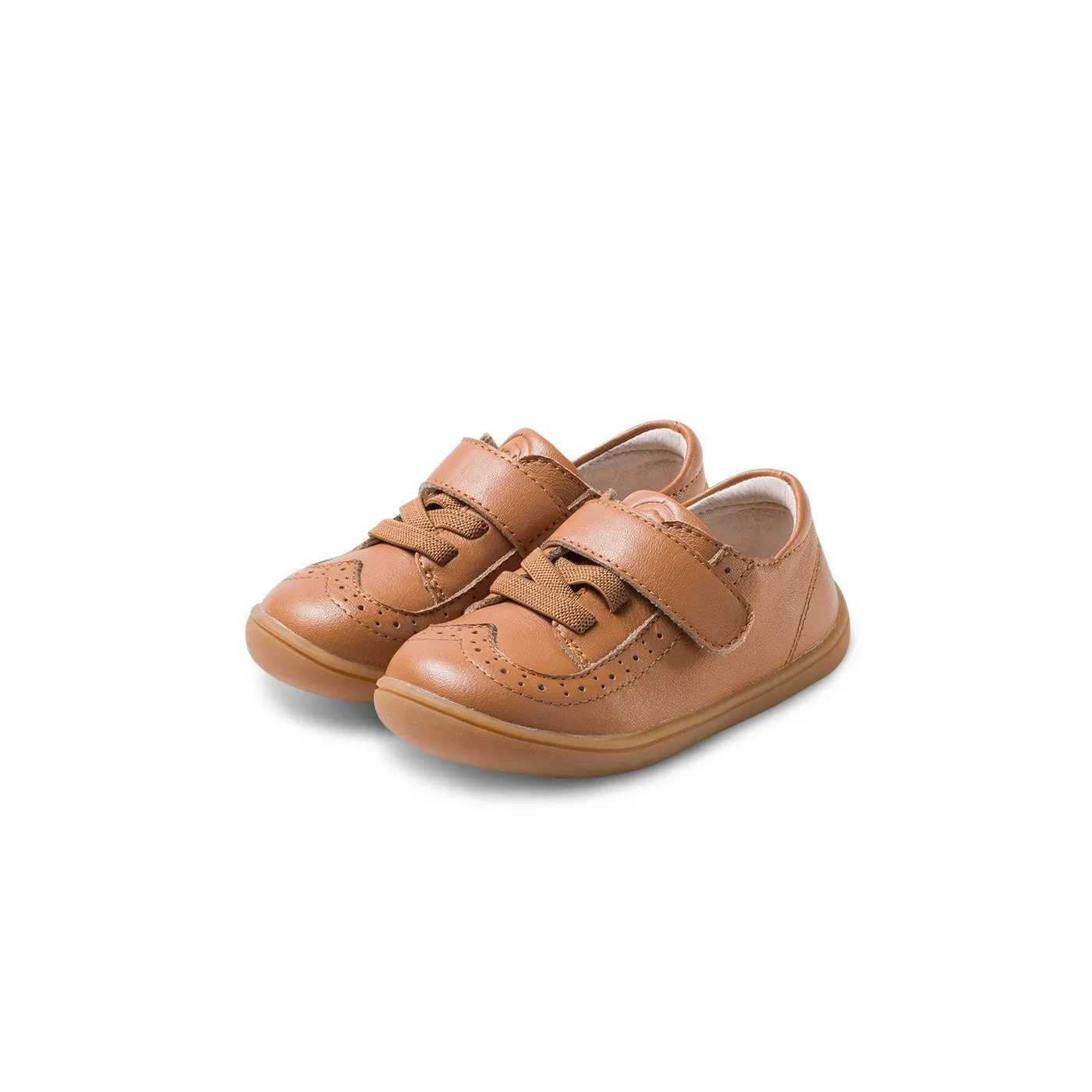 Camper Soft Sole Pre-walker Camel Baby Brogue Sneakers