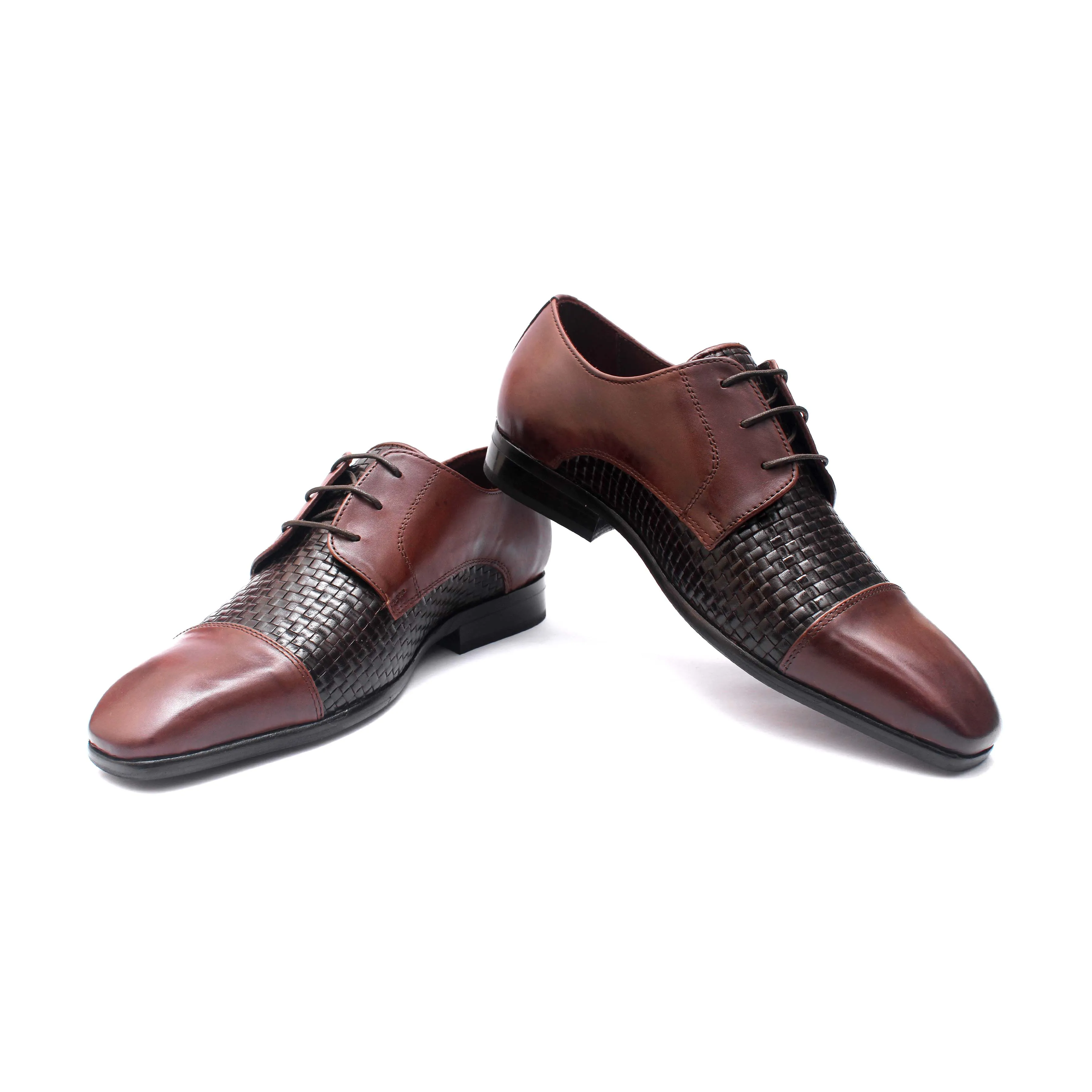 Captoe Woven Vamp Derby