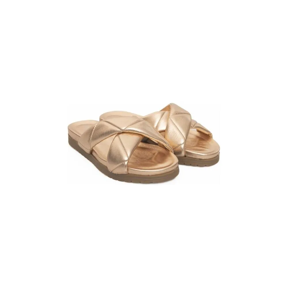 Cerruti 1881 Beige Sheepskin Women Sandal