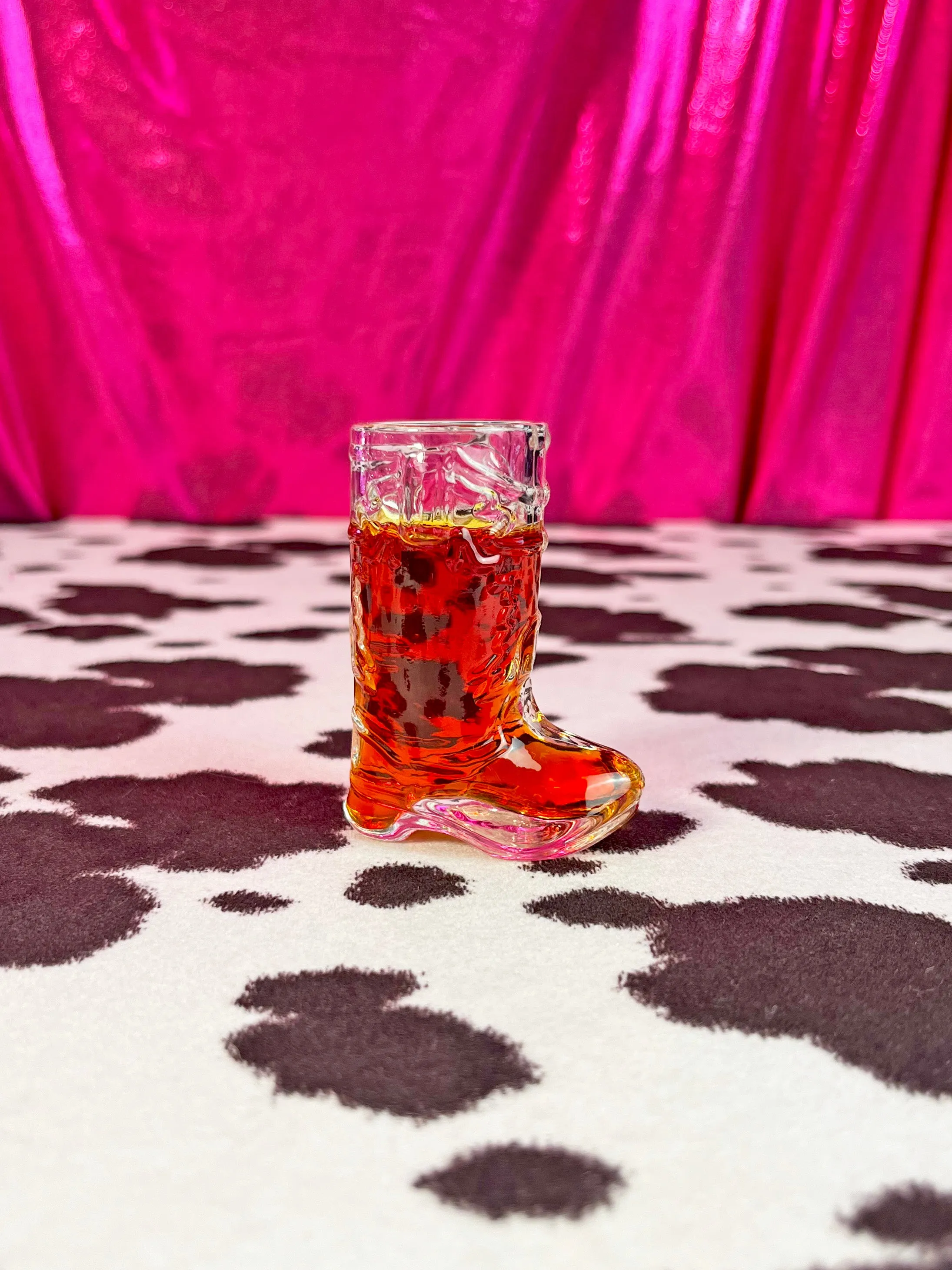 Clear Cowboy Boot Shot Glass