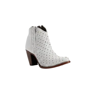 Cuadra Women's White Cowhide Leather Boot