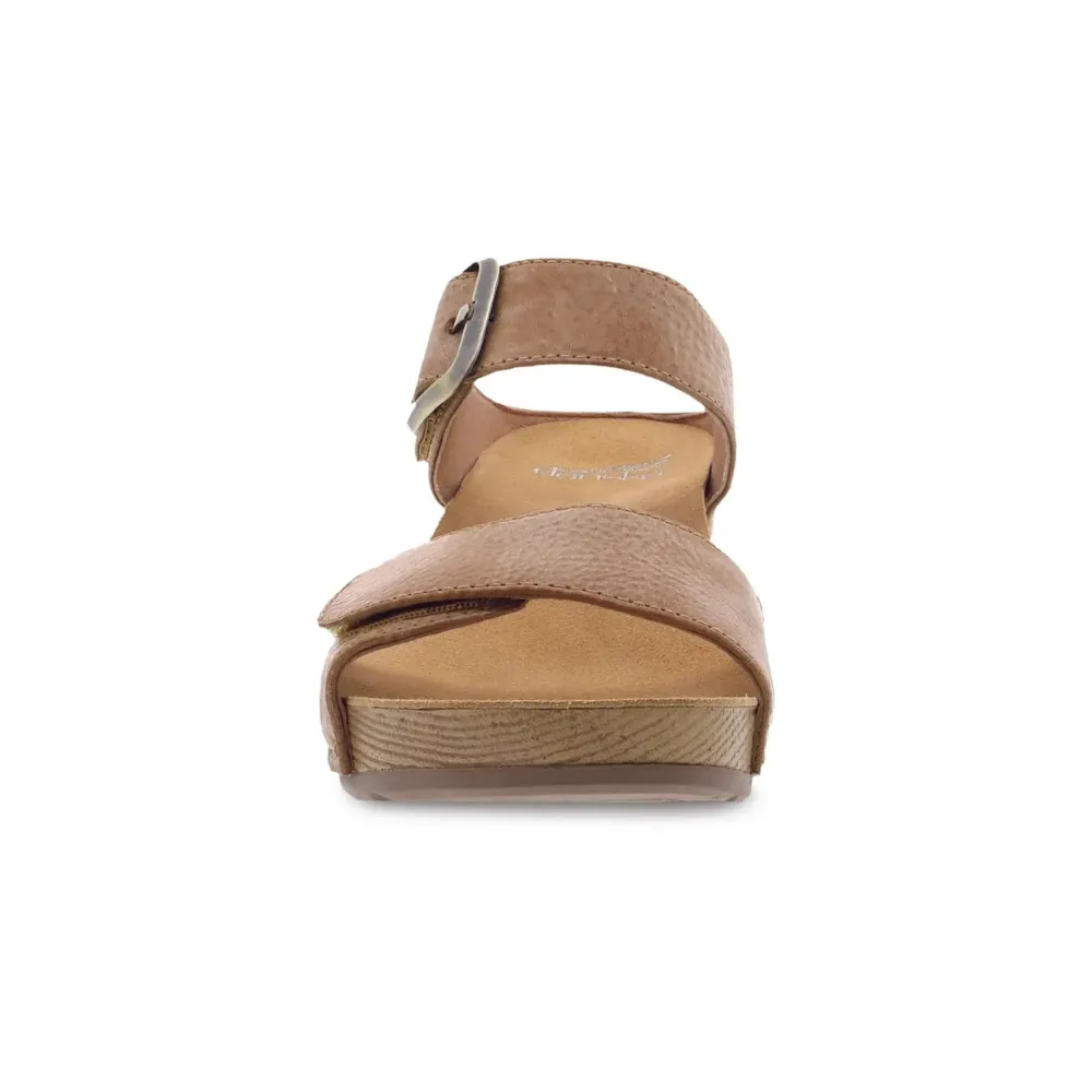 Dansko Tanya Tan Milled Burnished Leather Sandal (Women's)