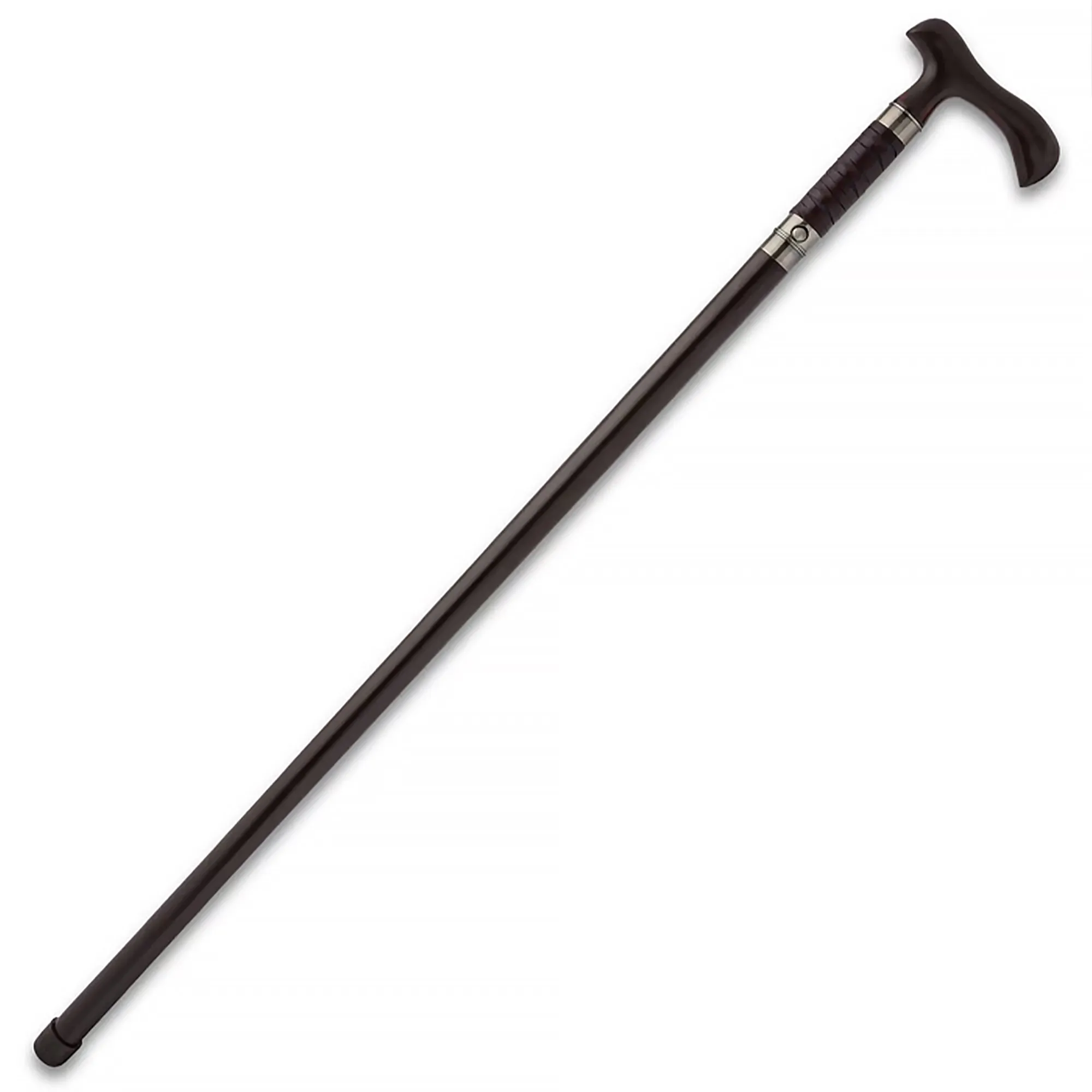 Derby Sword Cane: Forged 1045 Carbon Steel, Leather Grip