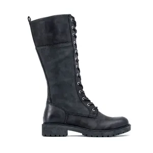 Hanker Combat Boots in Black