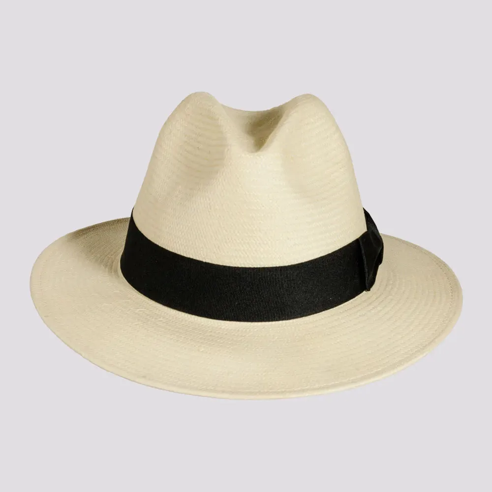 Havana | Mens Toyo Straw Fedora Hat with Downturned Brim