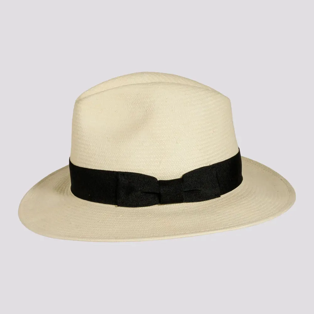 Havana | Mens Toyo Straw Fedora Hat with Downturned Brim