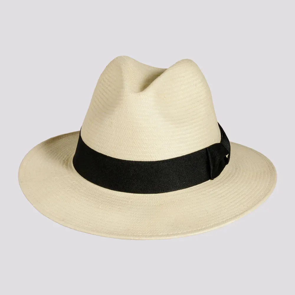 Havana | Mens Toyo Straw Fedora Hat with Downturned Brim