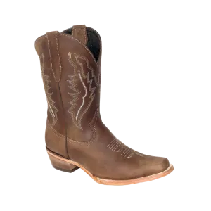 International M Women's Brown Embroidered Boot