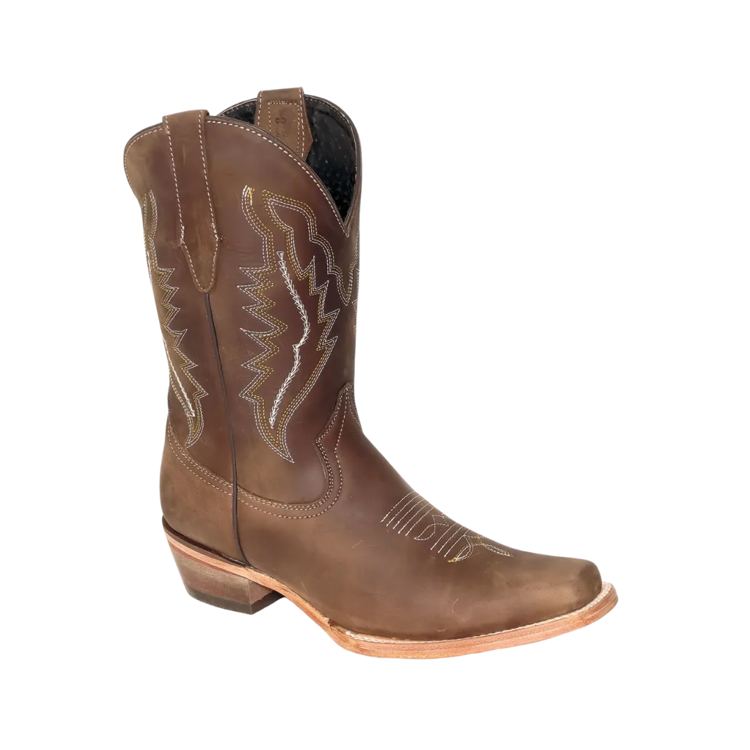 International M Women's Brown Embroidered Boot