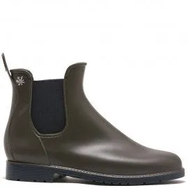 Jumpy Chelsea Boot  - Kaki & Blue Sole