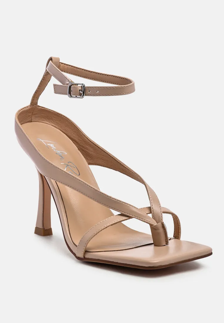 Marcia Ankle Strap Mid Heel Sandals