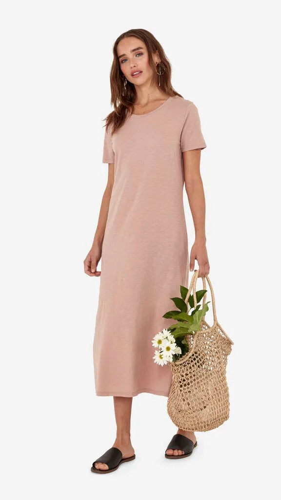 Mate Dana Midi Dress in Rose (1 XS left)