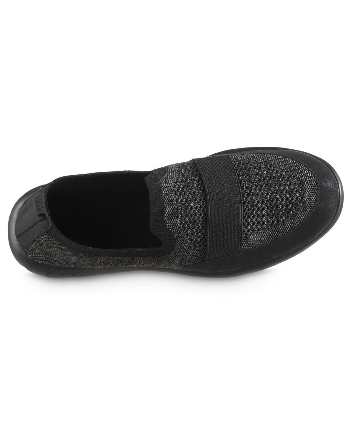 Men's isotoner zenz knit slippers indoor and outdoor Totes, black