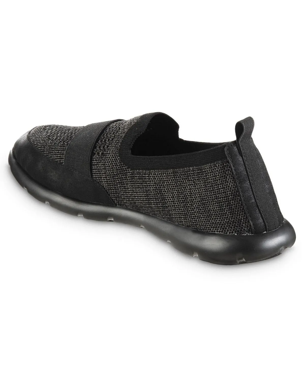 Men's isotoner zenz knit slippers indoor and outdoor Totes, black