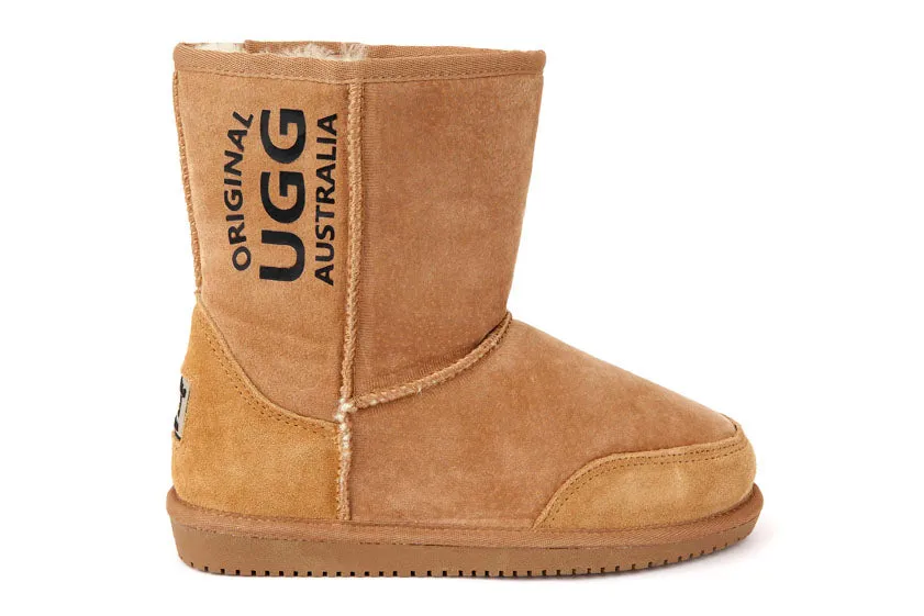 Original UGG Australia Mid Plain Chestnut Print Boots