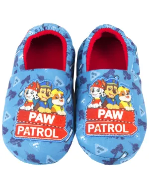 Paw Patrol Rescue Team Boy's Blue House Slippers