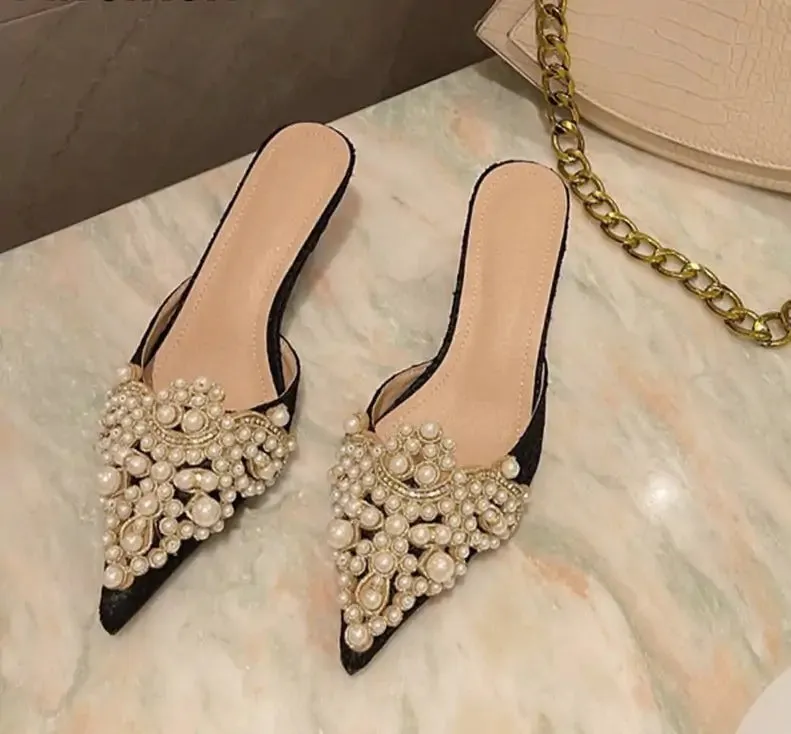 Pearl Crown Sandals