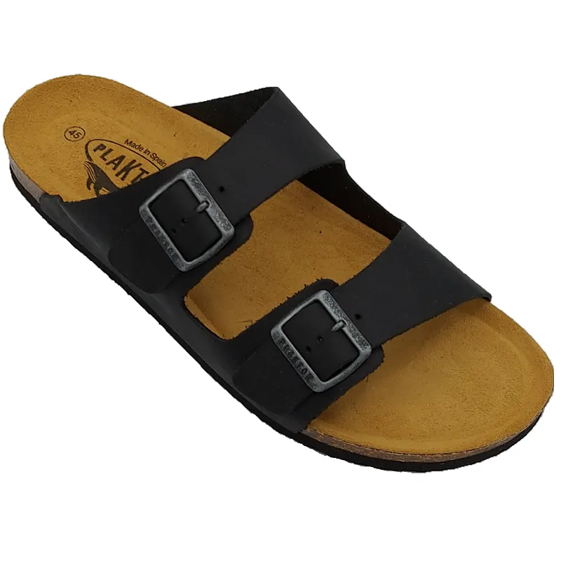 Plakton Barna Men's Waxy Leather Upper Sandals