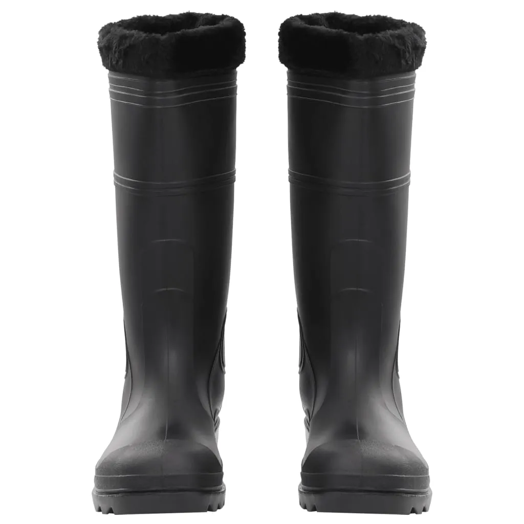 Rian Boots with Removable Socks Black Size 45 PVC