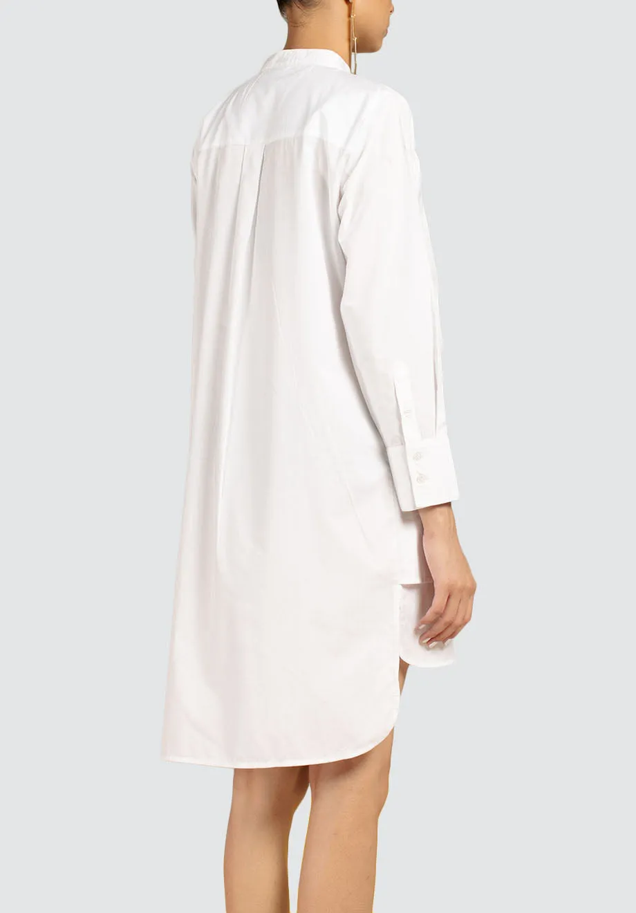 Serena Shirt Dress | White