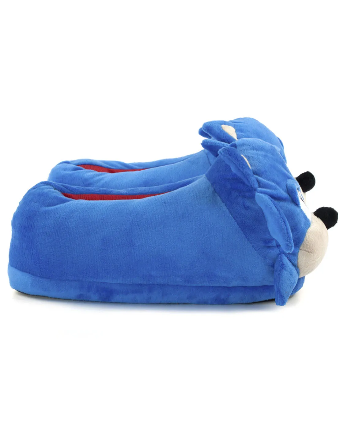 Sonic The Hedgehog 3D Face Men's Character Slippers - Blue