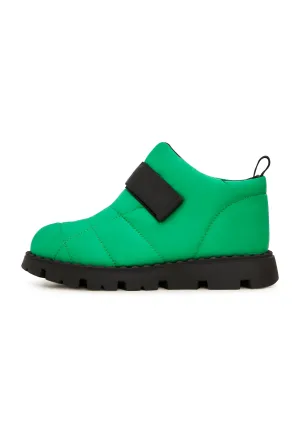 Suede Wool-Lined Winter Boots -Green