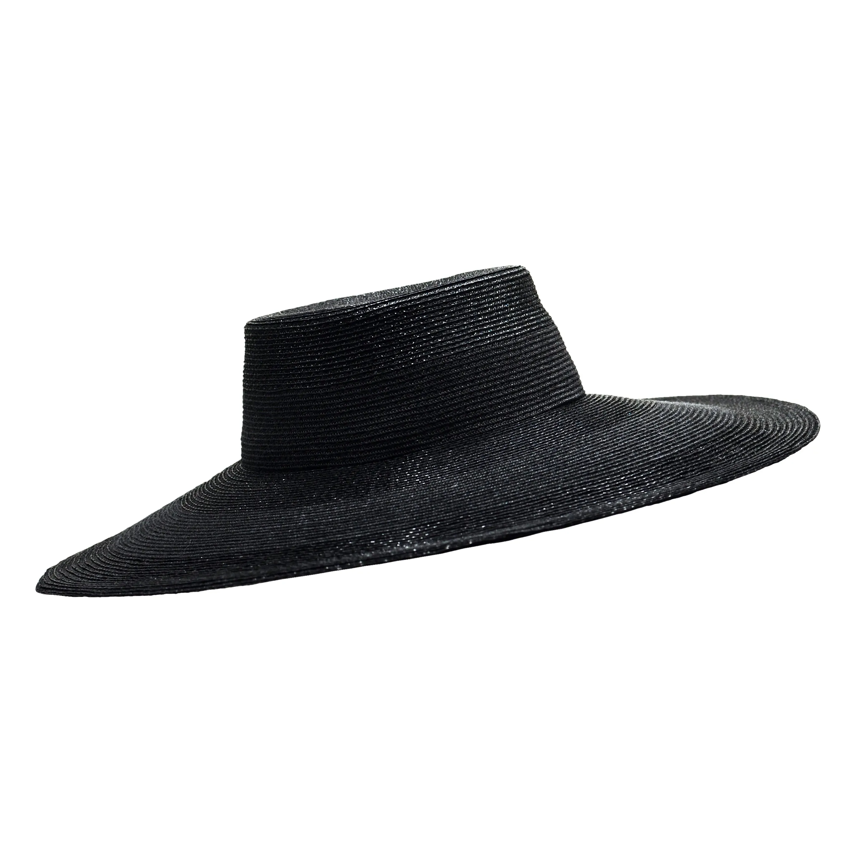 Sysonby: Black Stripe Boater Hat