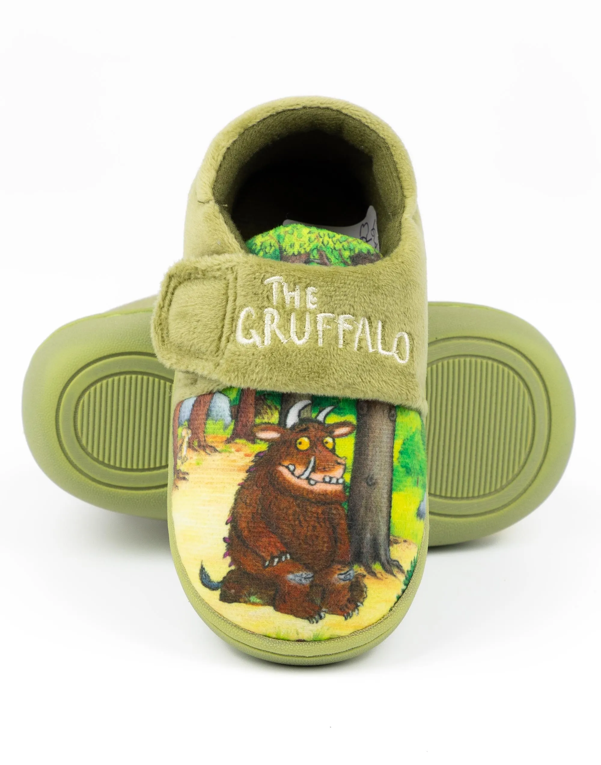 The Gruffalo Boys Green Slippers