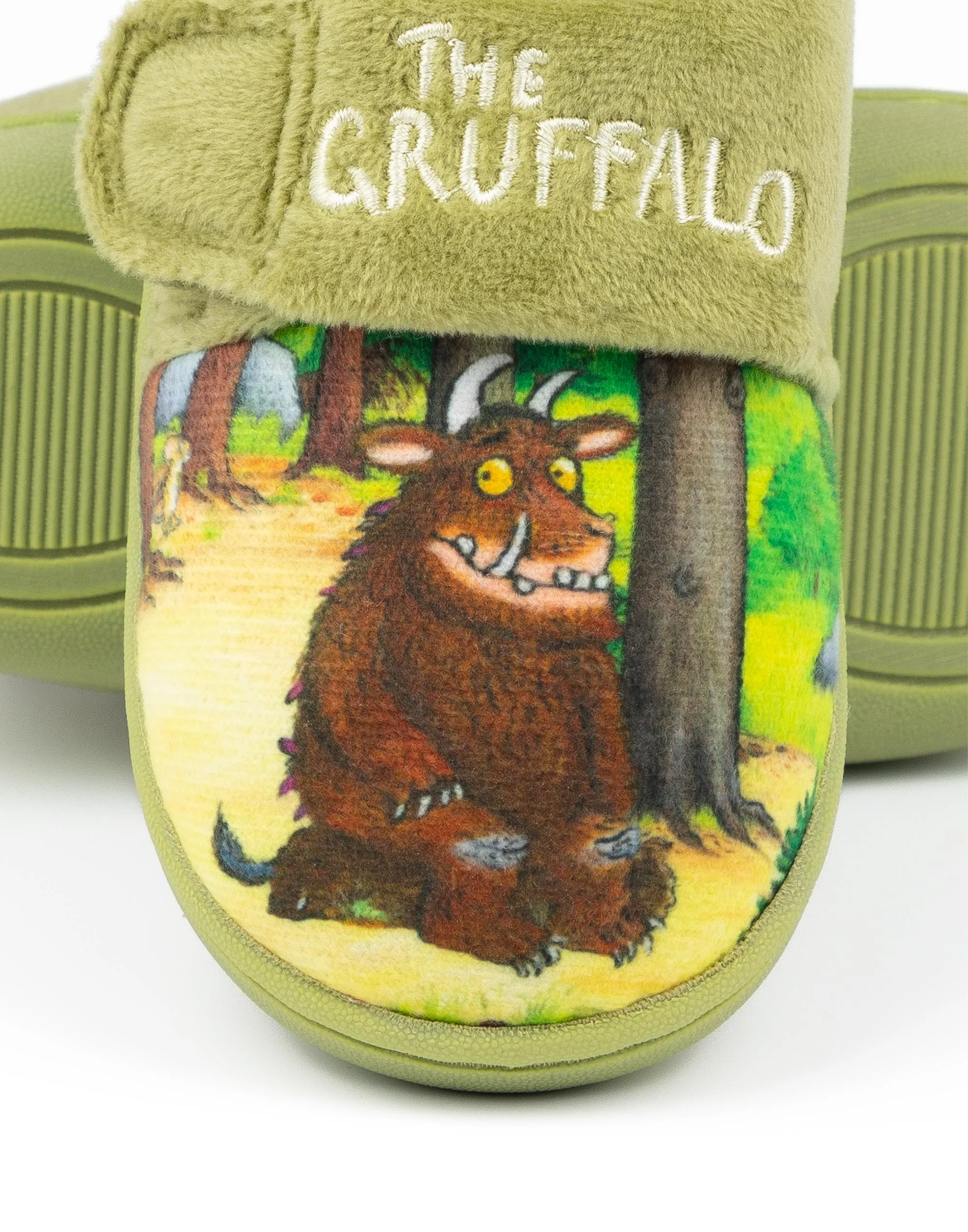 The Gruffalo Boys Green Slippers