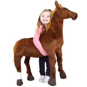 Thorsten The Thoroughbred Horse | 36 Inch Stuffed Animal Plush | By TigerHart Toys