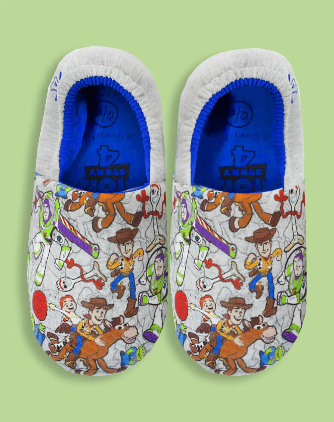 Toy Story 4 All Over Print Kid's Multi-Coloured House Slippers